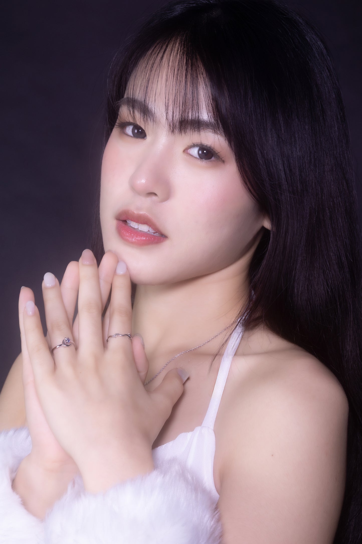 Moonlit Crescent Ring